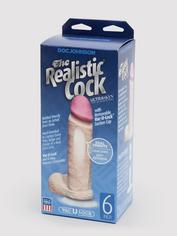 Doc Johnson Realistic Vac-U-Lock Cock and Balls 6 Inch, Flesh Pink, hi-res