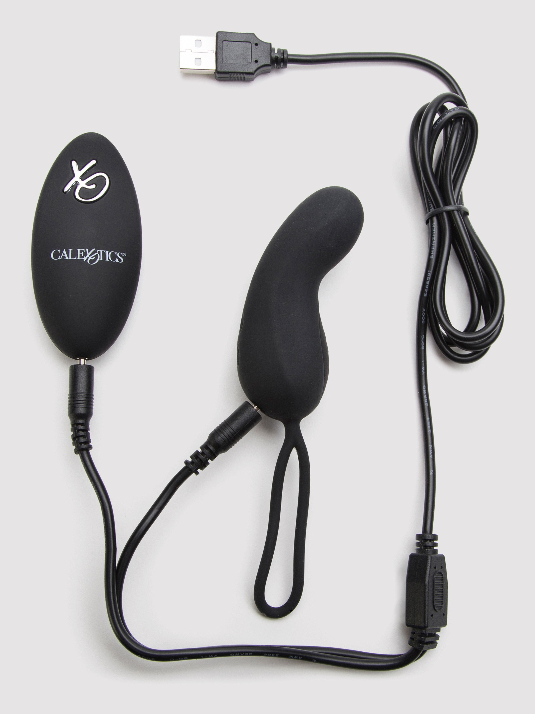 Remote Control Rechargeable Silicone G-Spot Love Egg, Black, hi-res