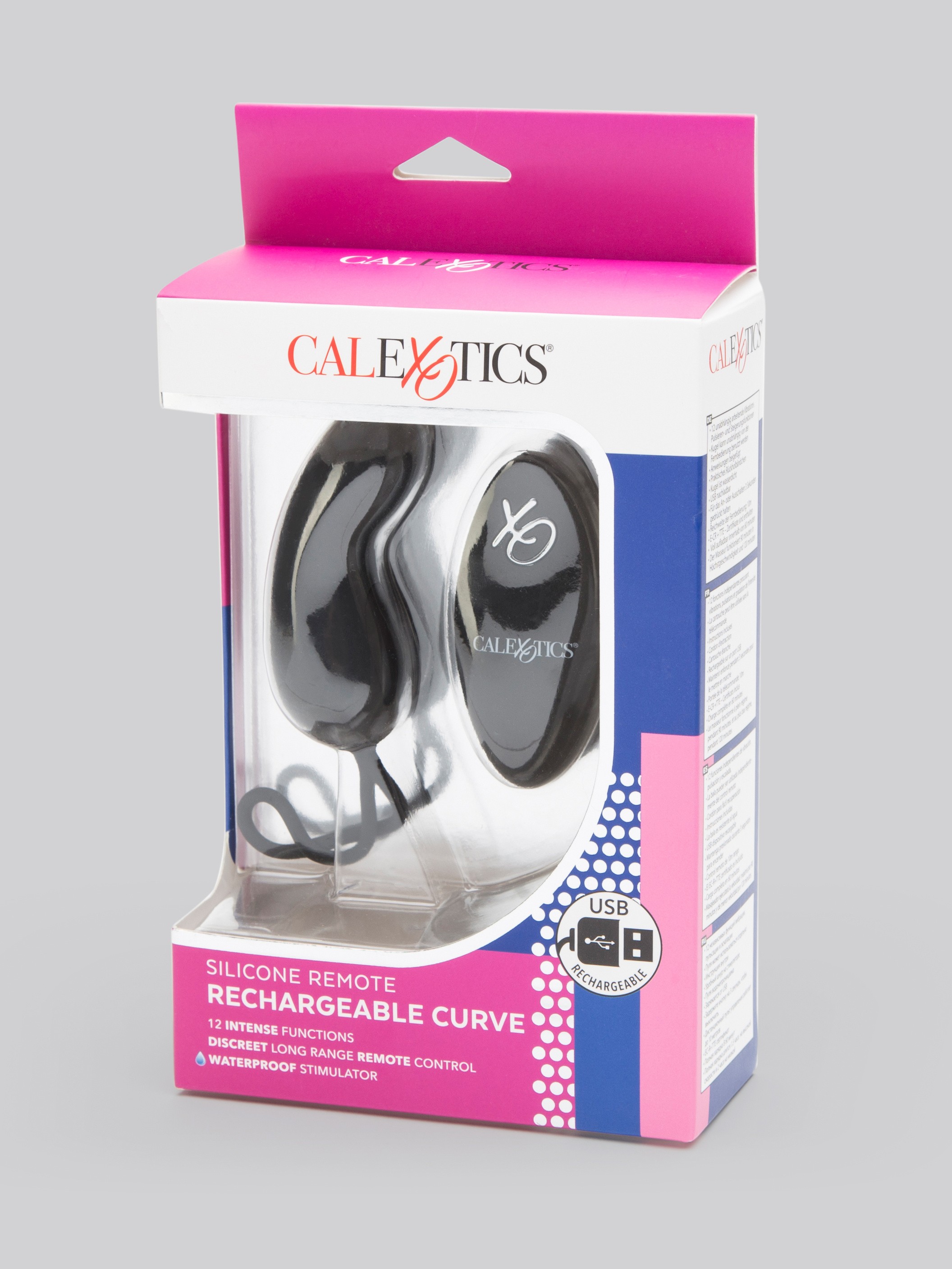 Remote Control Rechargeable Silicone G-Spot Love Egg, Black, hi-res