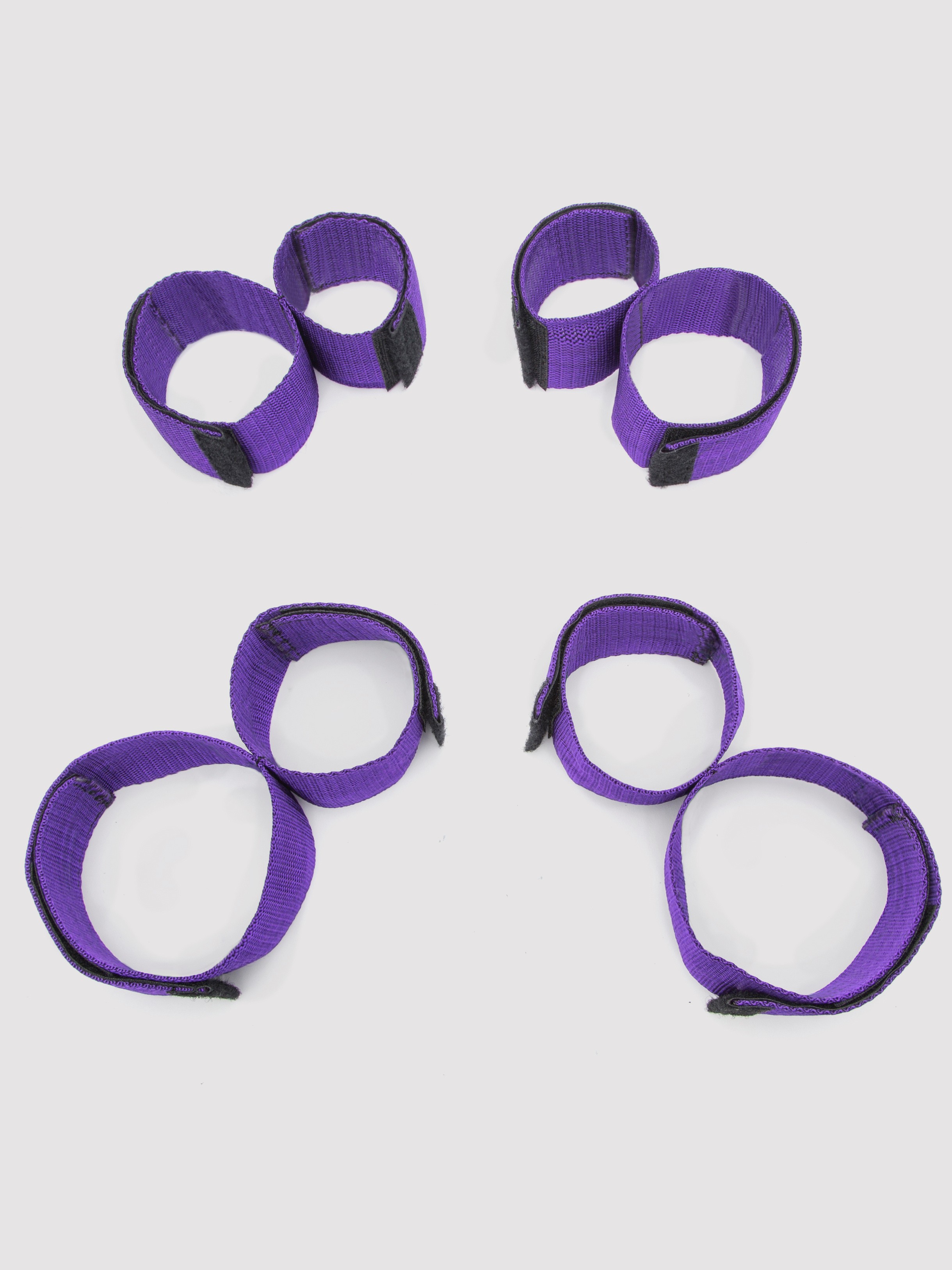 Purple Reins Double Leg and Arm Restraint Set, Purple, hi-res