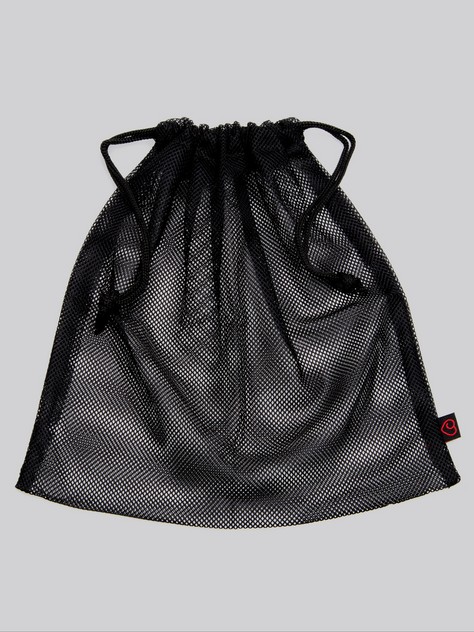 Lovehoney Black Mesh Drawstring Gift Bag, , hi-res