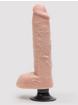King Cock Ultra Realistic Vibrating Dildo with Balls and Suction Cup 9 Inch, Flesh Pink, hi-res
