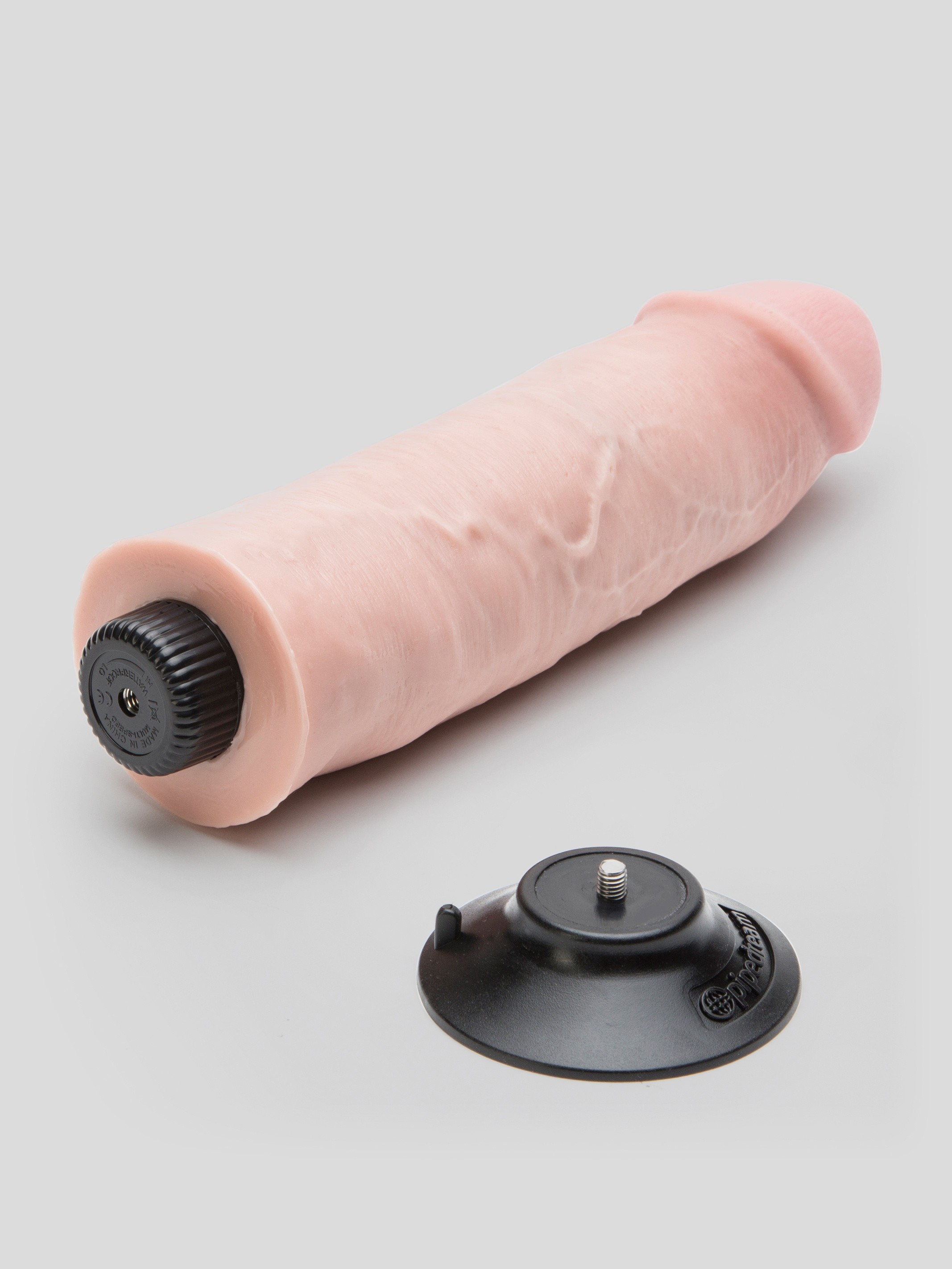 King Cock Ultra Realistic Girthy Suction Cup Dildo Vibrator 10 Inch, Flesh Pink, hi-res