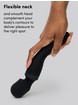 Mantric Rechargeable Wand Vibrator, Black, hi-res