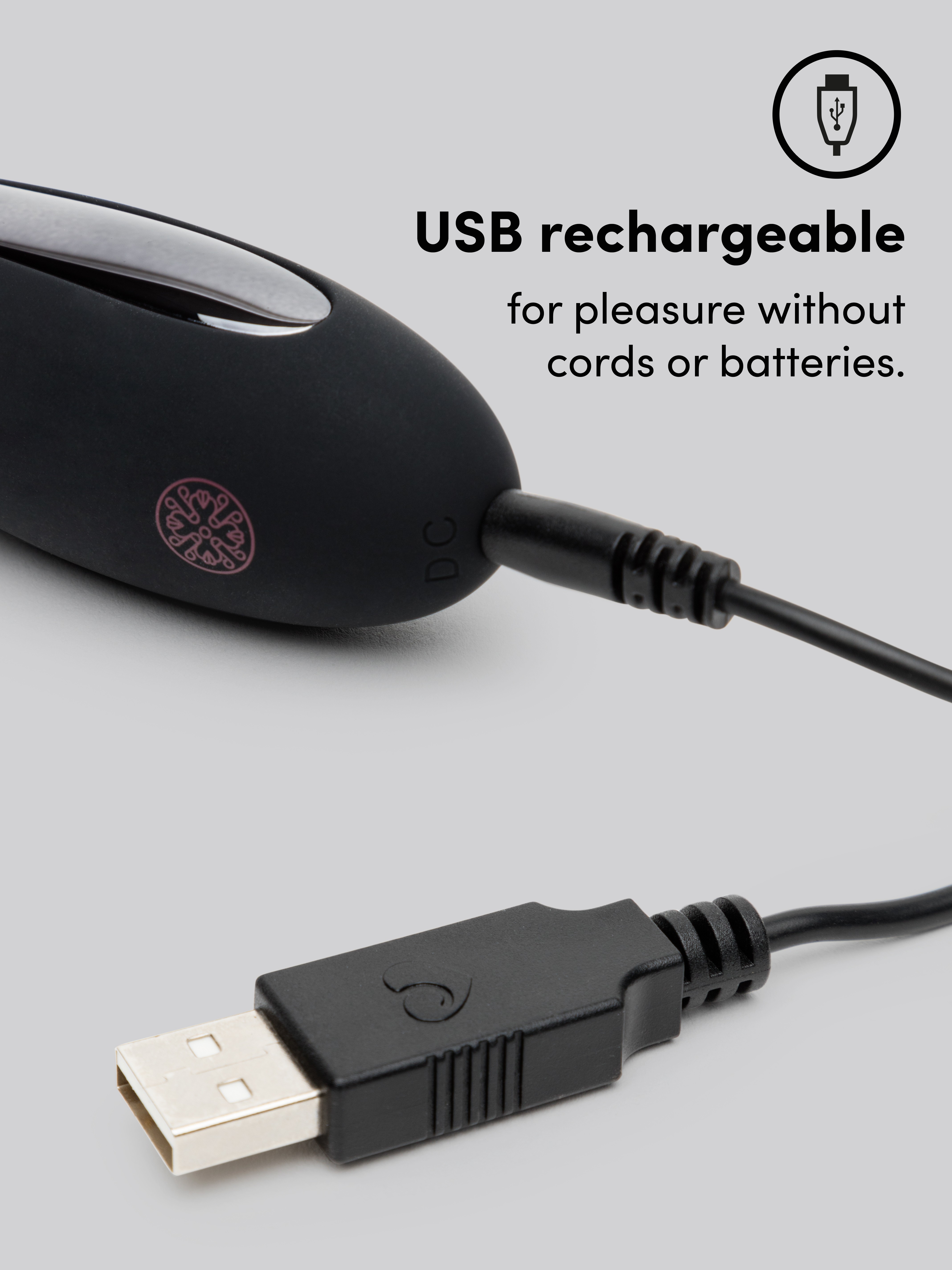 Mantric Rechargeable Wand Vibrator, Black, hi-res