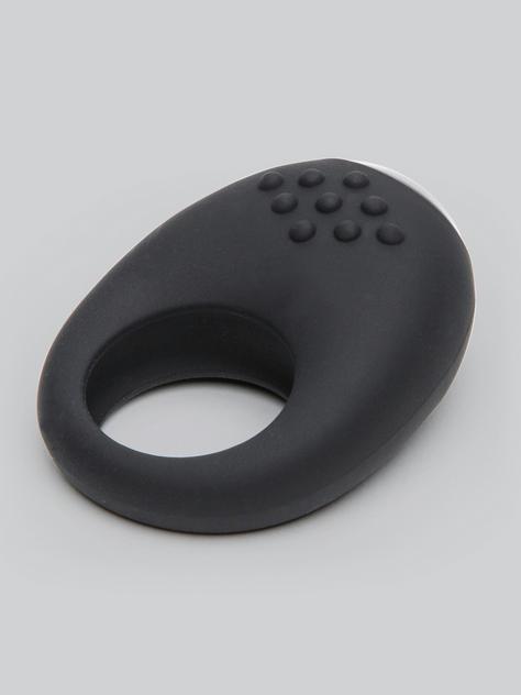 Mantric Rechargeable Vibrating Love Ring, Black, hi-res