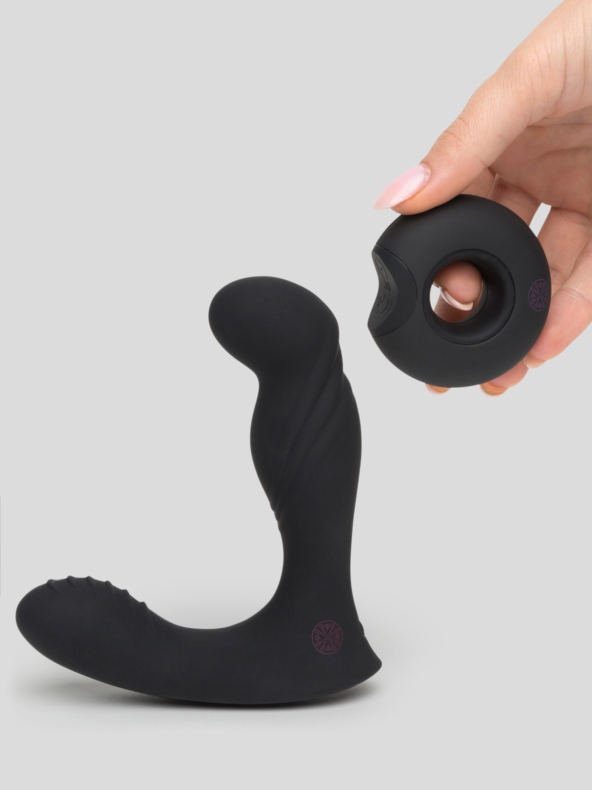 Mantric Rechargeable Remote Control Prostate Vibrator, Black, hi-res