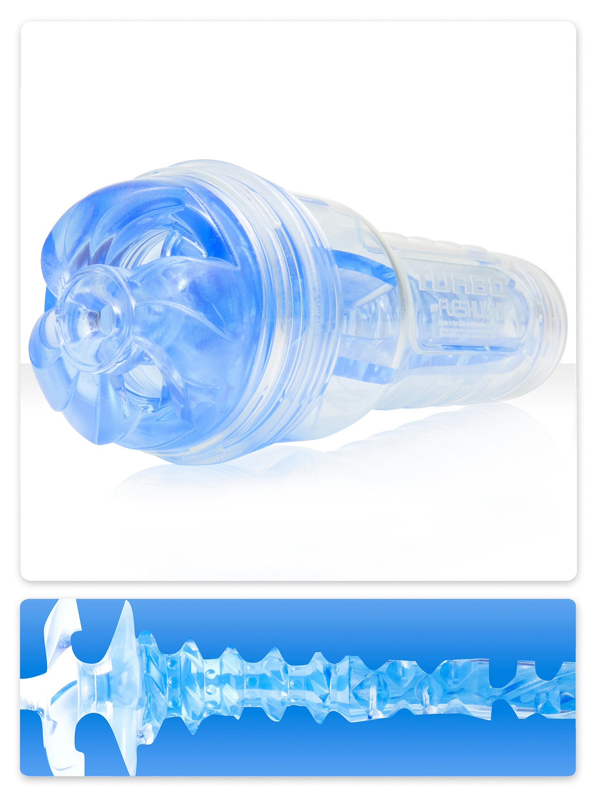 Fleshlight Turbo Thrust Blow Job Masturbator, Blue, hi-res