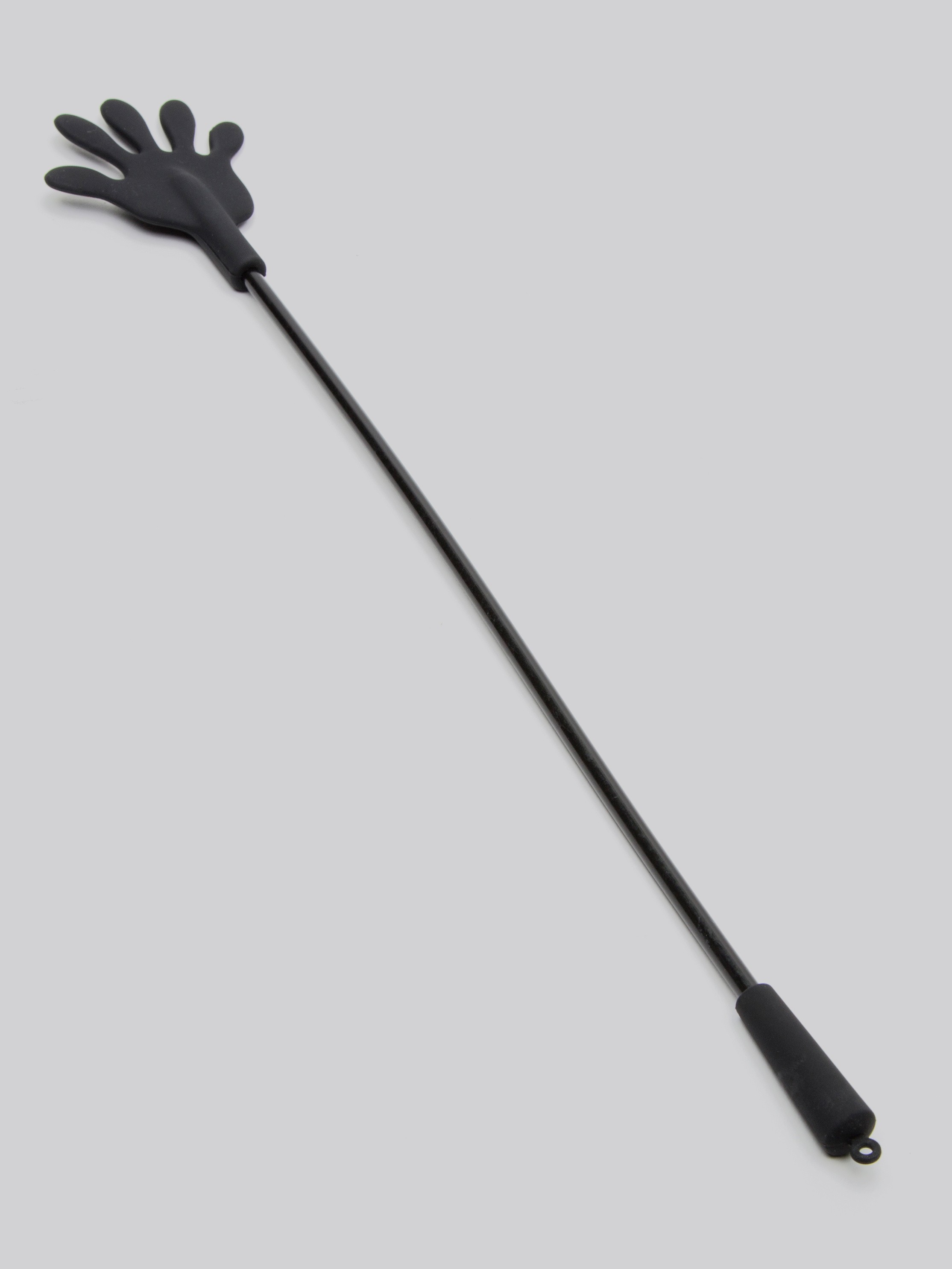 Bondage Boutique Hand Shape Silicone Riding Crop, Black, hi-res