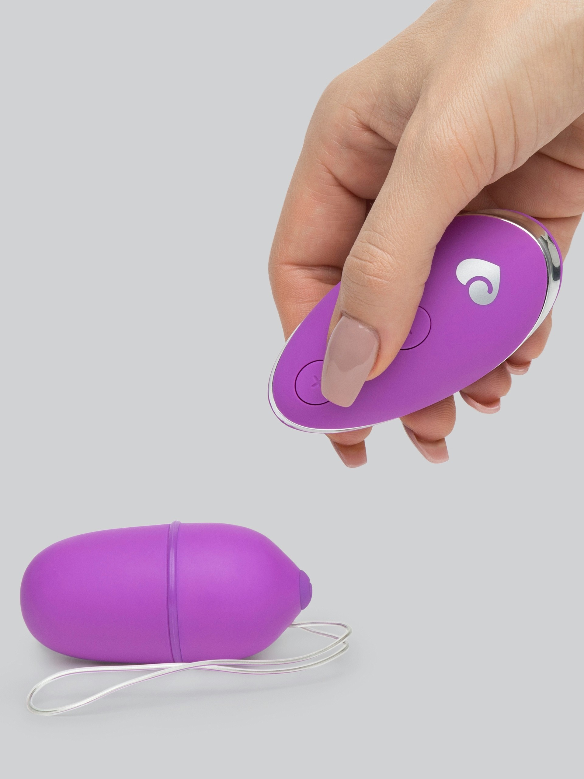 Lovehoney Thrill Seeker 10 Function Remote Control Love Egg Vibrator, Purple, hi-res