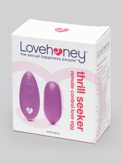 Lovehoney Thrill Seeker 10 Function Remote Control Love Egg Vibrator, Purple, hi-res