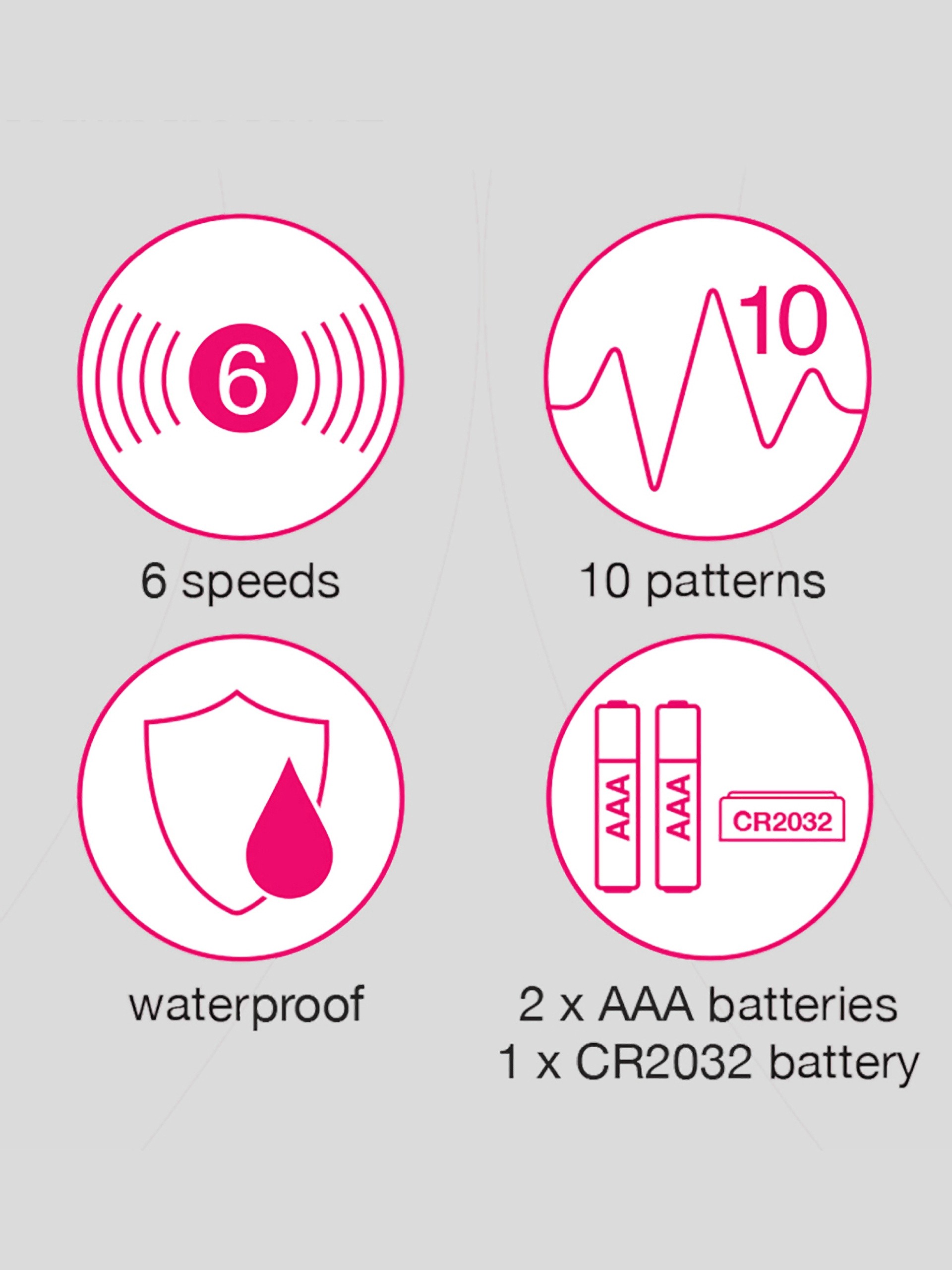 Lovehoney Thrill Seeker 10 Function Remote Control Love Egg Vibrator, Pink, hi-res