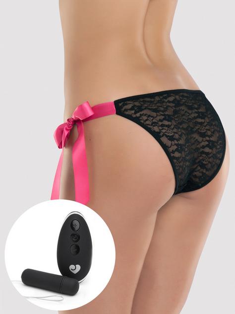 Lovehoney Hot Date 10 Function Remote Control Vibrating Panties, Black, hi-res