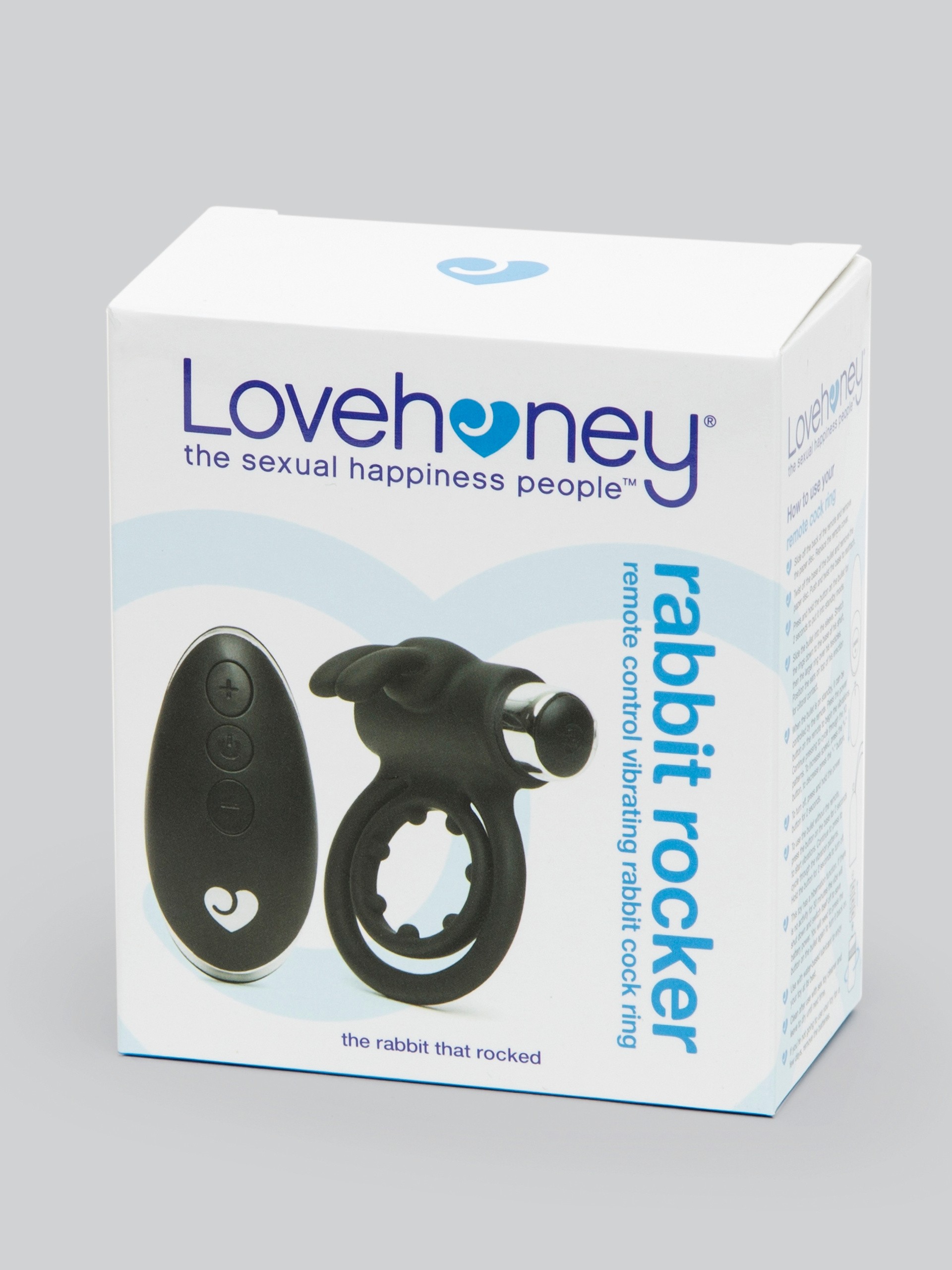 Lovehoney Rabbit Rocker 10 Function Vibrating Cock Ring, Black, hi-res