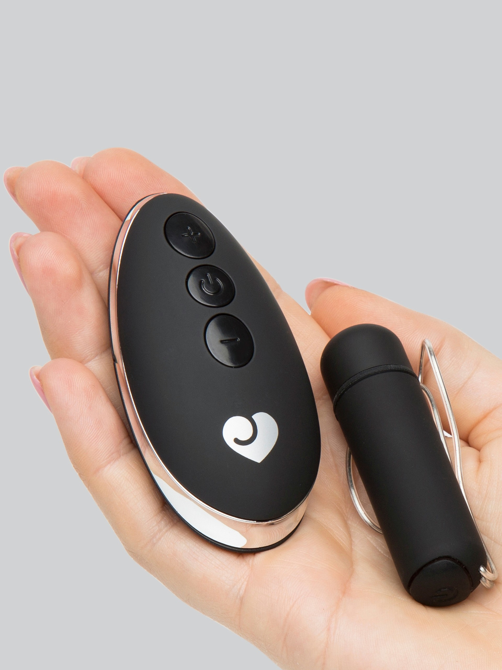 Lovehoney Secret Surprise 10 Function Remote Control Bullet Vibrator, Black, hi-res