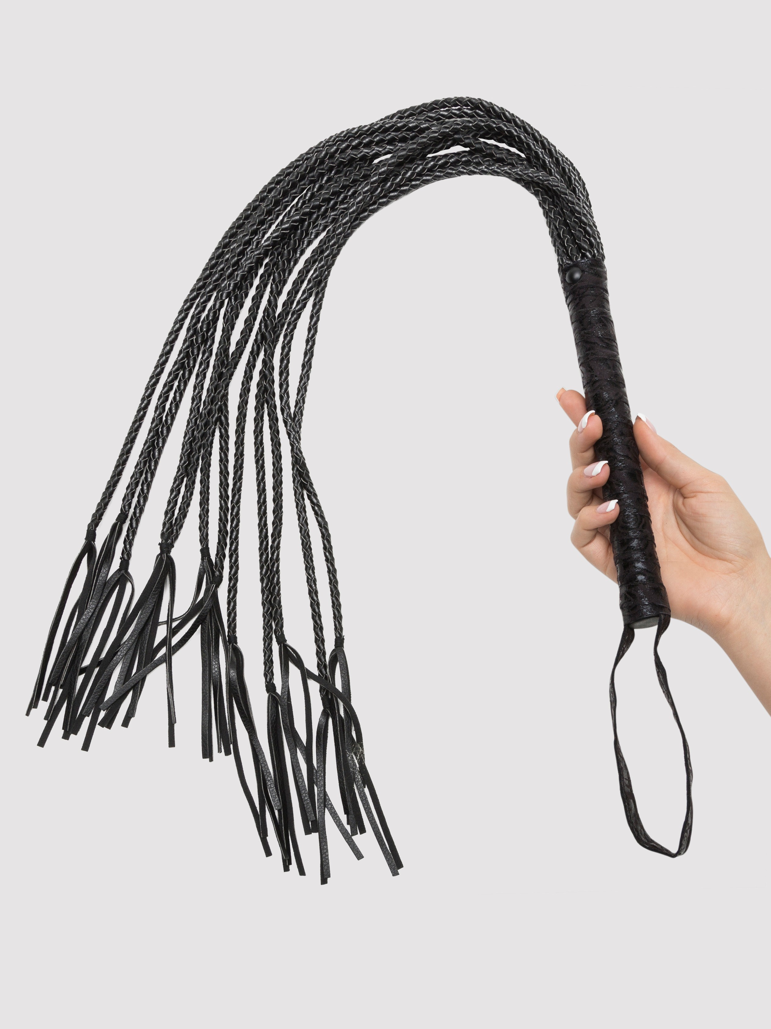 Bondage Boutique Black Rose Flogger, Black, hi-res