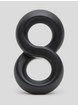 Lovehoney Magic 8 Stretchy Silicone Cock and Ball Ring, Black, hi-res