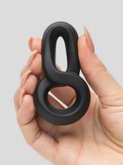 Lovehoney Magic 8 Stretchy Silicone Cock and Ball Ring, Black, hi-res