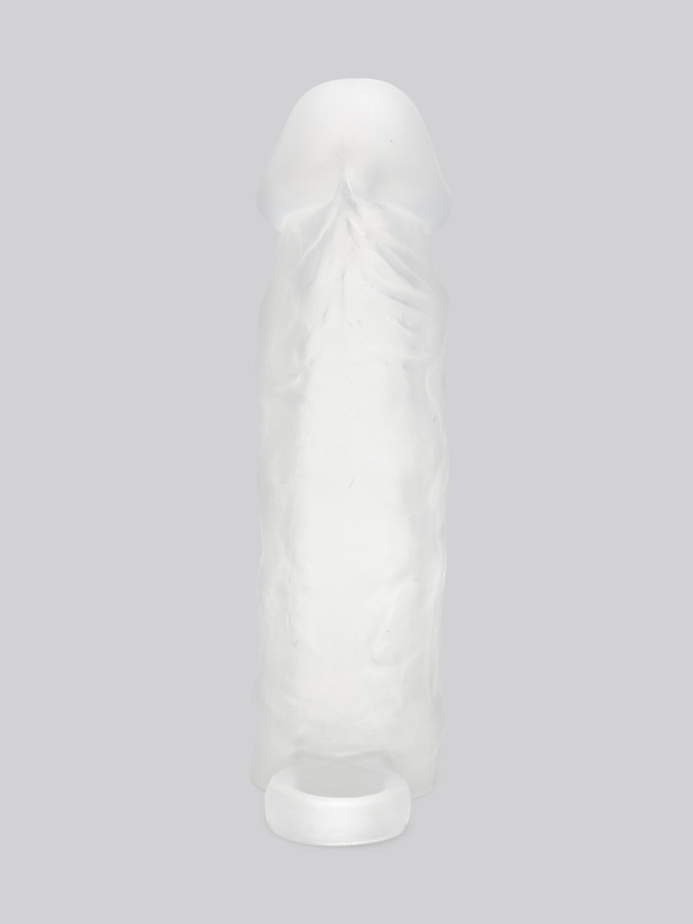 Lovehoney Mega Mighty 1 Extra Inch Silicone Penis Extender Clear, Clear, hi-res