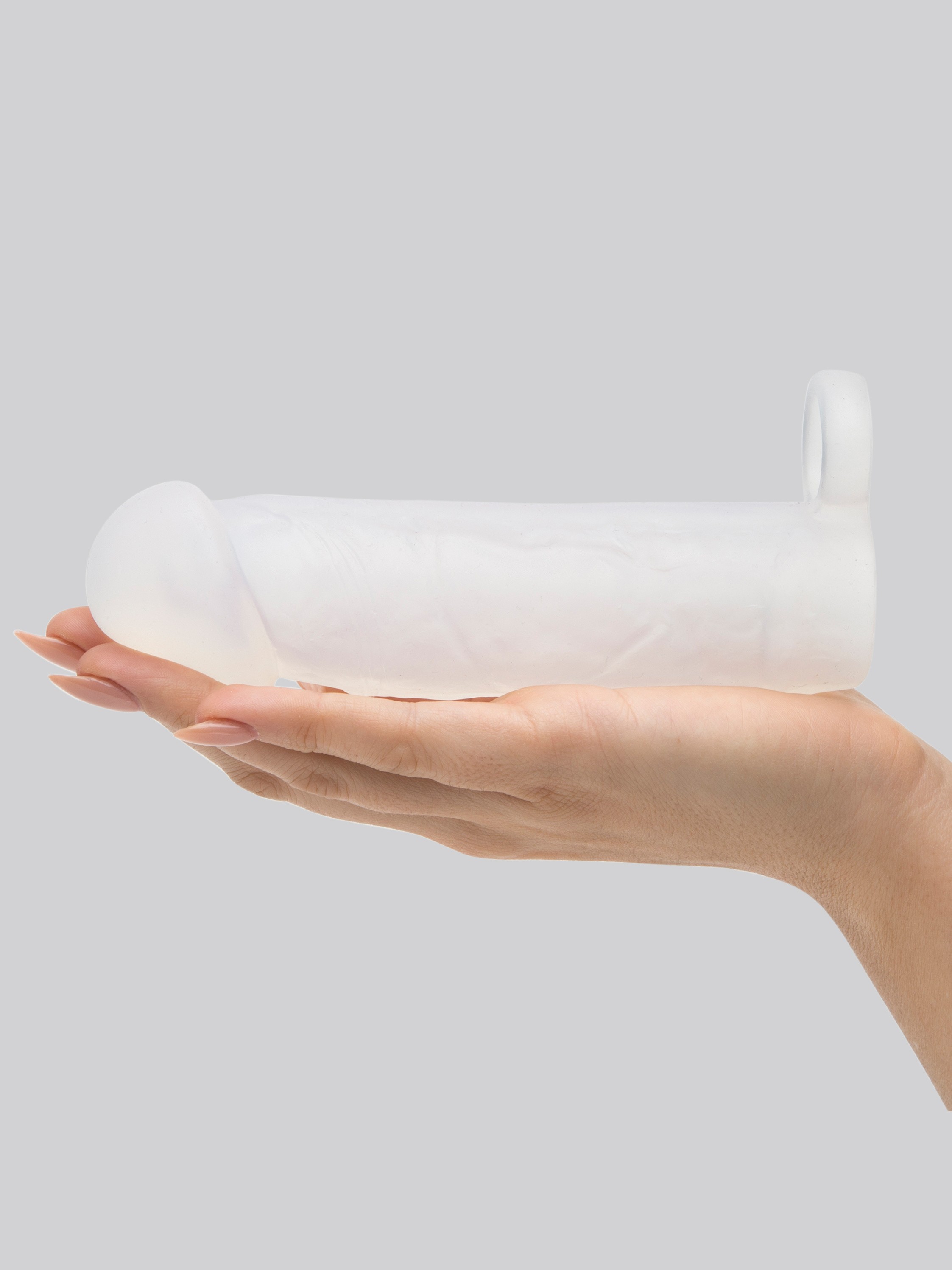 Lovehoney Mega Mighty 1 Extra Inch Silicone Penis Extender Clear, Clear, hi-res