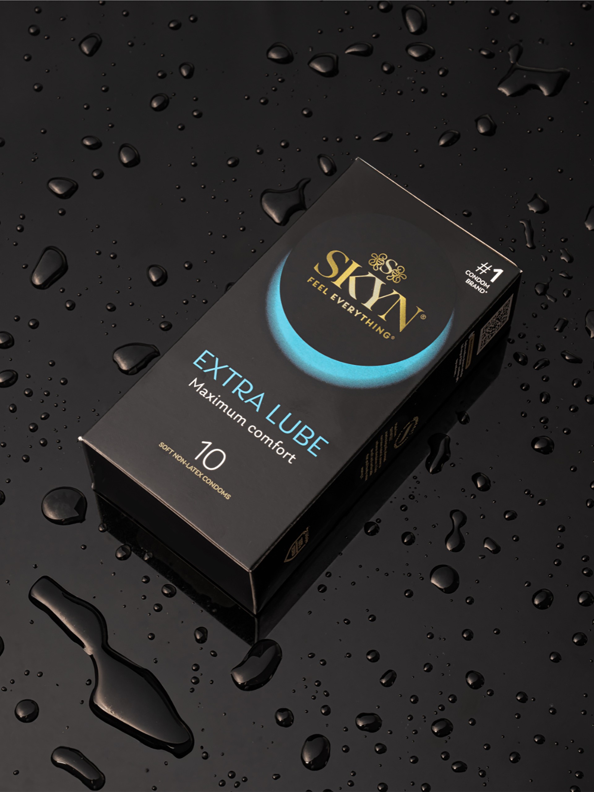 SKYN Extra Lubricated Non Latex condoms 53mm (10 Pack), , hi-res