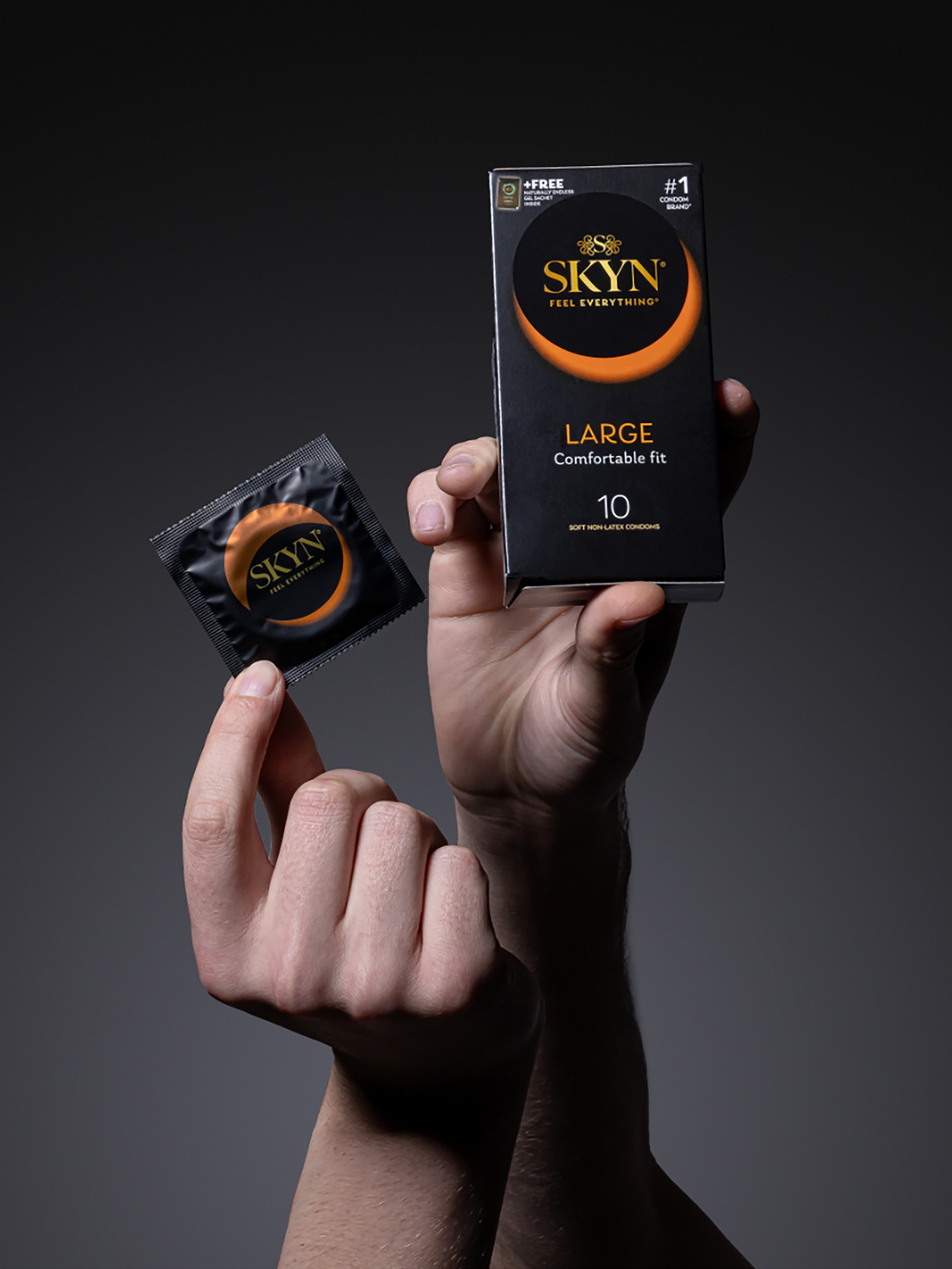 SKYN Large Non latex Condoms 56mm (10 Pack), , hi-res