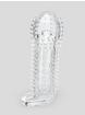 BASICS 2 Extra Inches Clear Textured Penis Extender, Clear, hi-res
