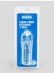 BASICS 2 Extra Inches Clear Textured Penis Extender, Clear, hi-res