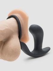Fun Factory Bootie Ring Silicone Prostate Stimulator with Cock Ring, Black, hi-res