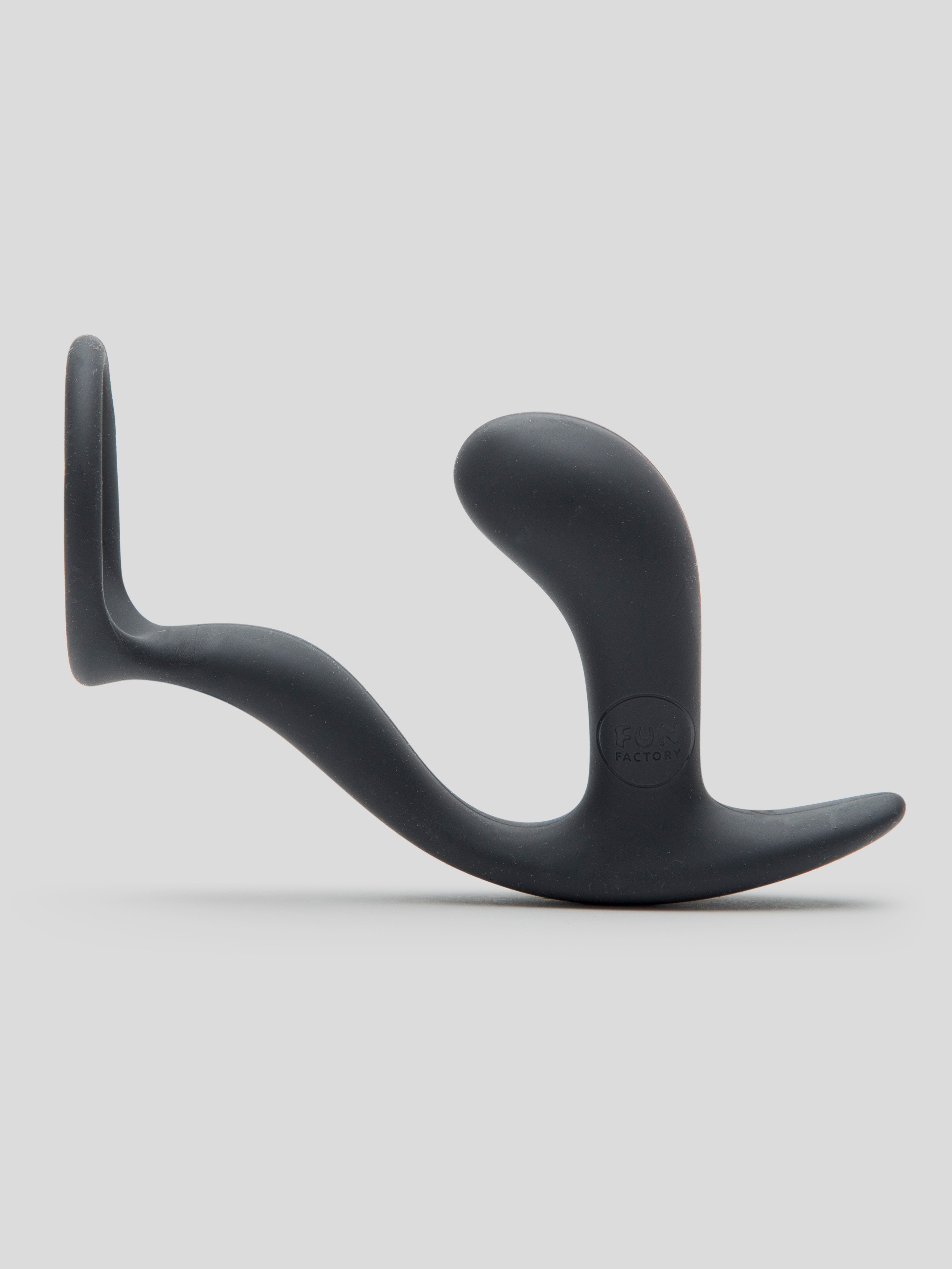 Fun Factory Bootie Ring Silicone Prostate Stimulator with Cock Ring, Black, hi-res