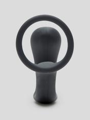 Fun Factory Bootie Ring Silicone Prostate Stimulator with Cock Ring, Black, hi-res