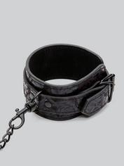Black Rose Handfessel- und Halsband-Set, Schwarz, hi-res