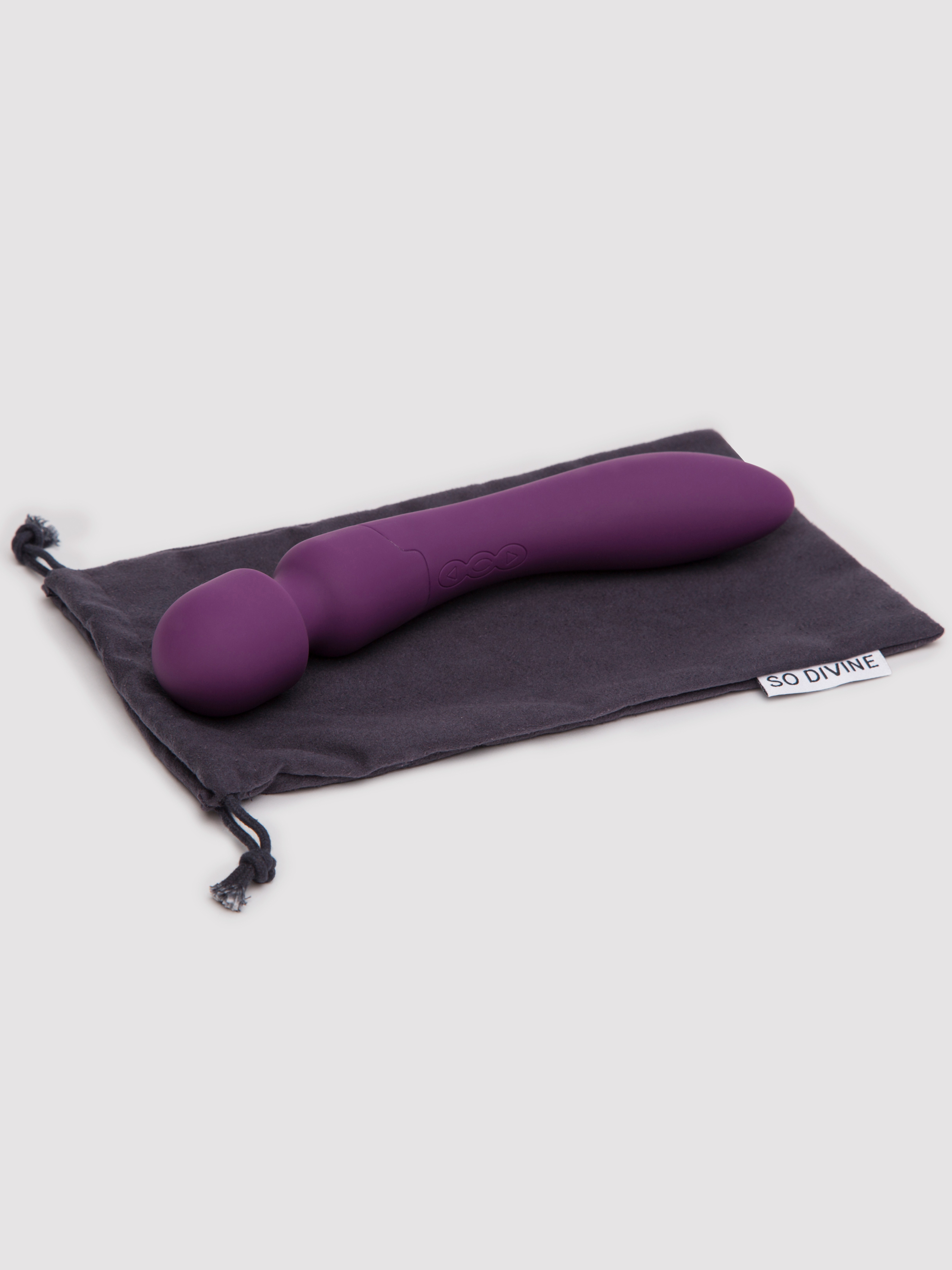 So Divine Wicked Game Dual Motor Massaging Wand, Purple, hi-res