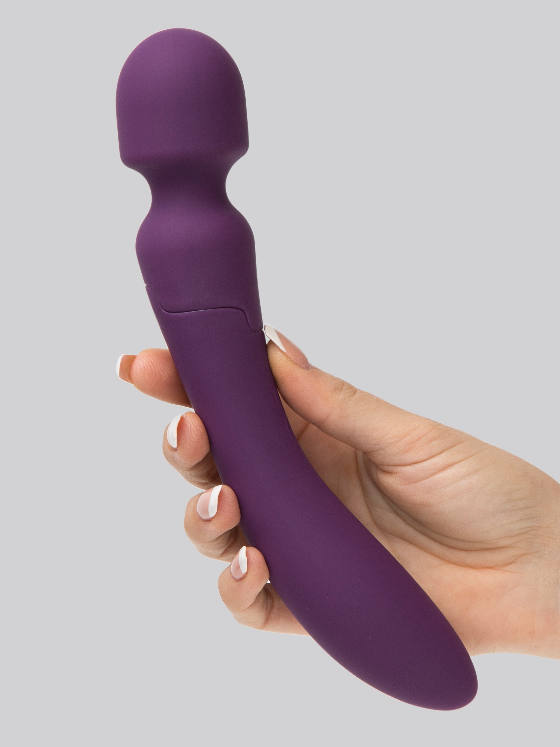 So Divine Wicked Game Dual Motor Massaging Wand, Purple, hi-res