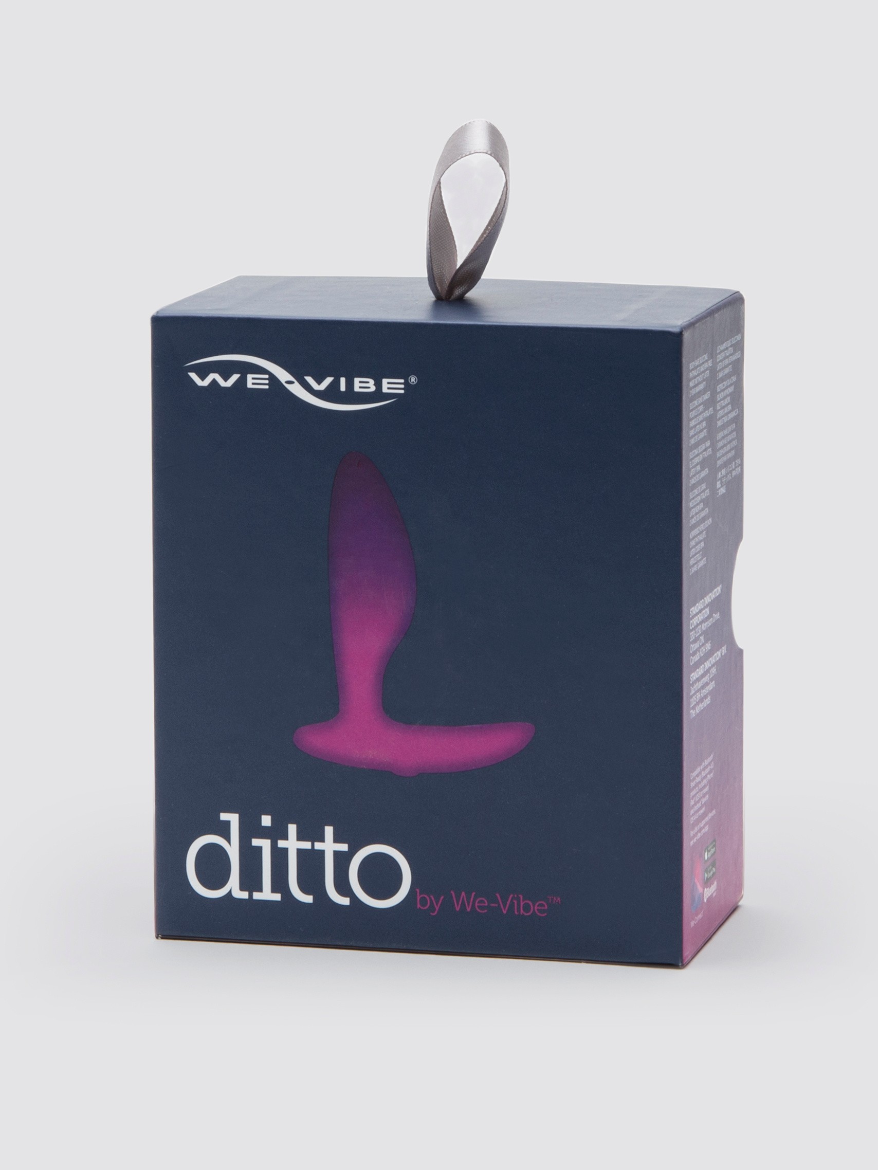 We-Vibe Ditto Rechargeable Remote and App Control Vibrating Butt Plug, Purple, hi-res