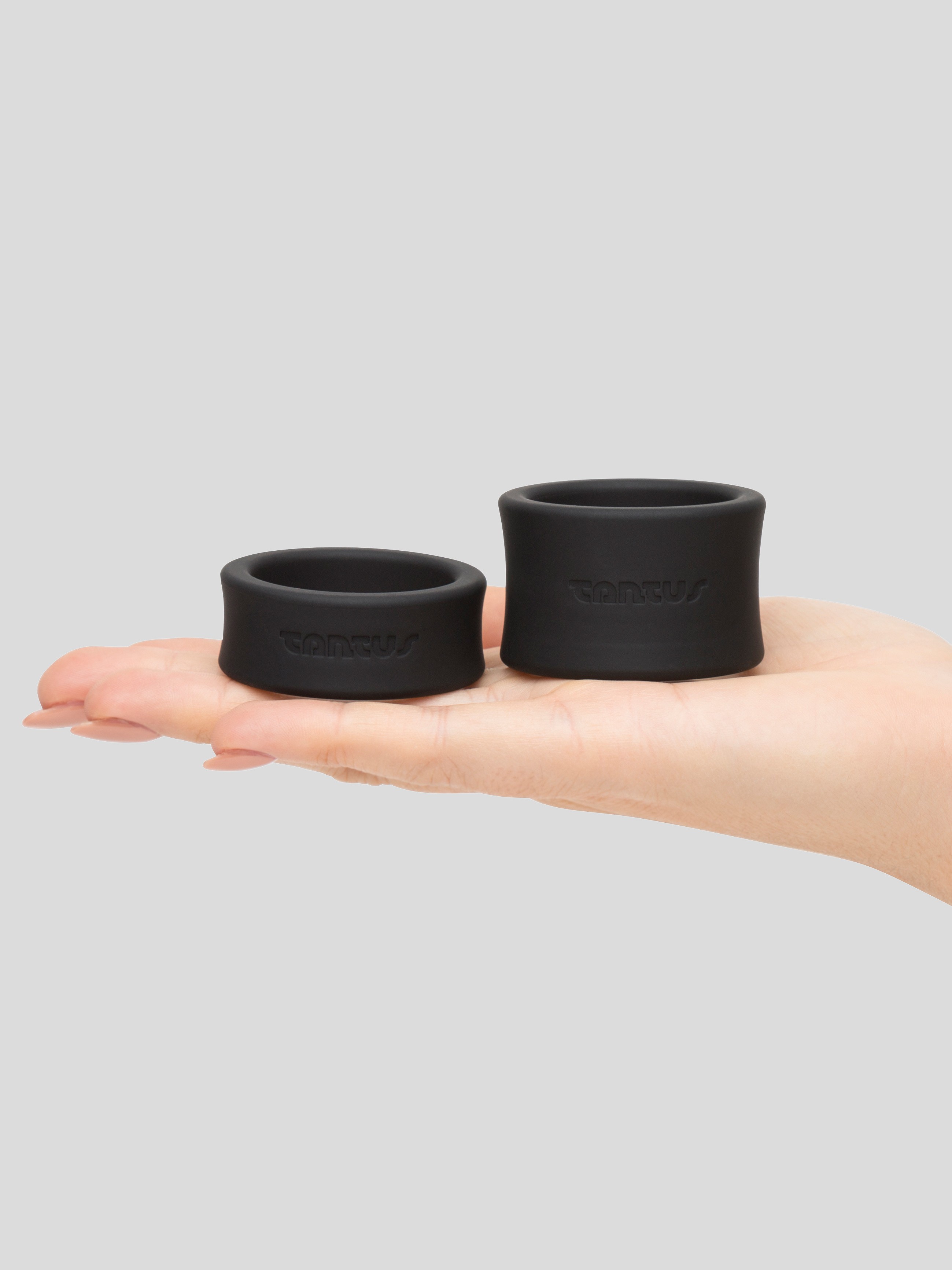 Tantus Silicone Ball Stretcher Kit (2 Piece), Black, hi-res