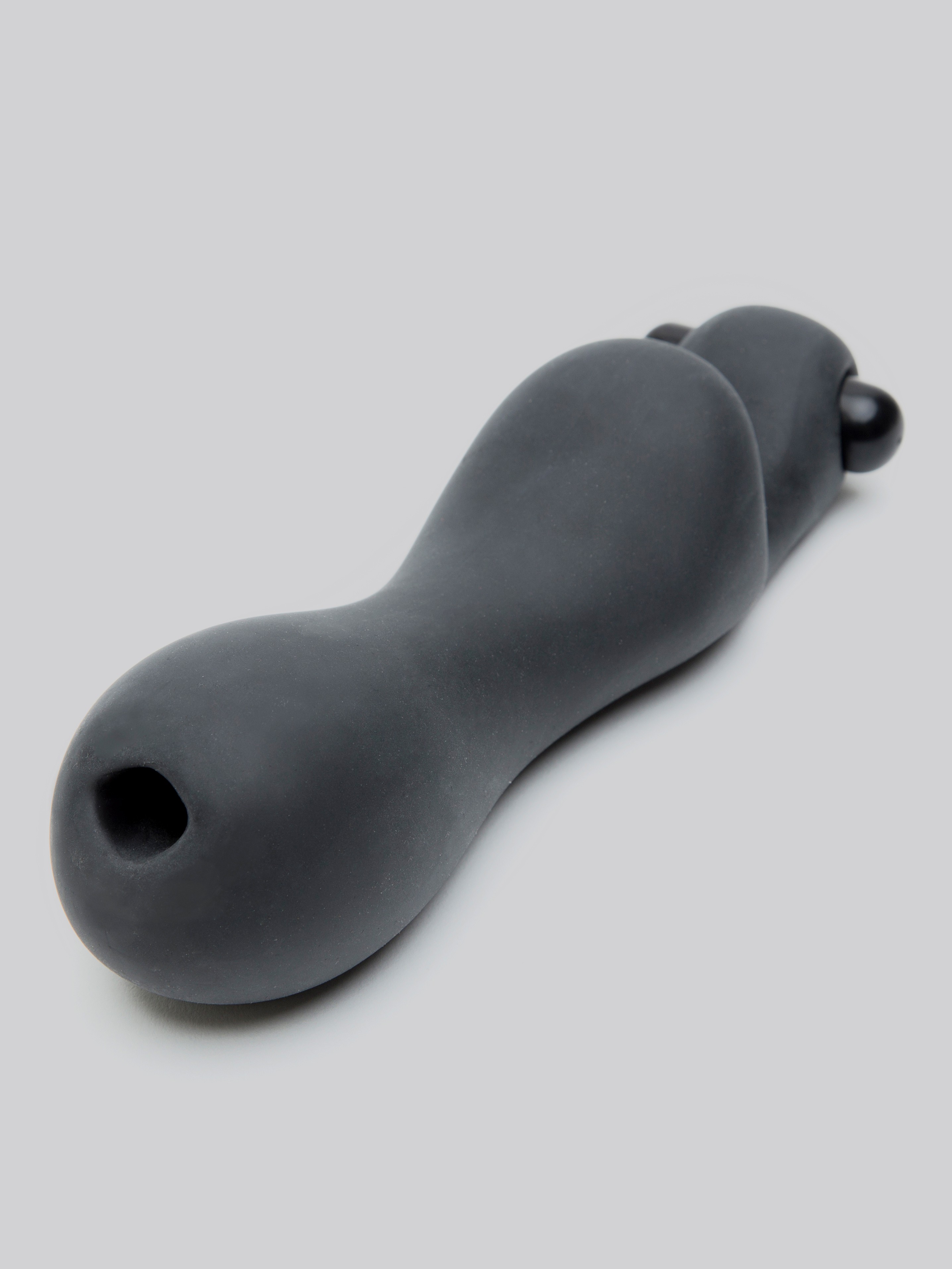 Renegade Ball Tugging Vibrating Male Stroker, Black, hi-res
