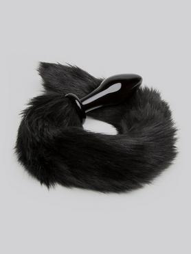 DOMINIX Deluxe Glass Faux Fur Animal Tail Butt Plug