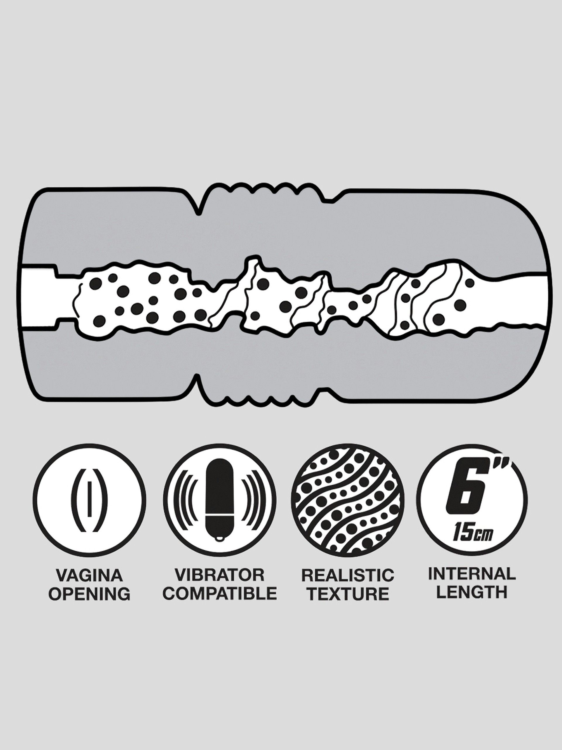 THRUST Pro Ultra Zoey Realistic Vagina Cup, Flesh Pink, hi-res