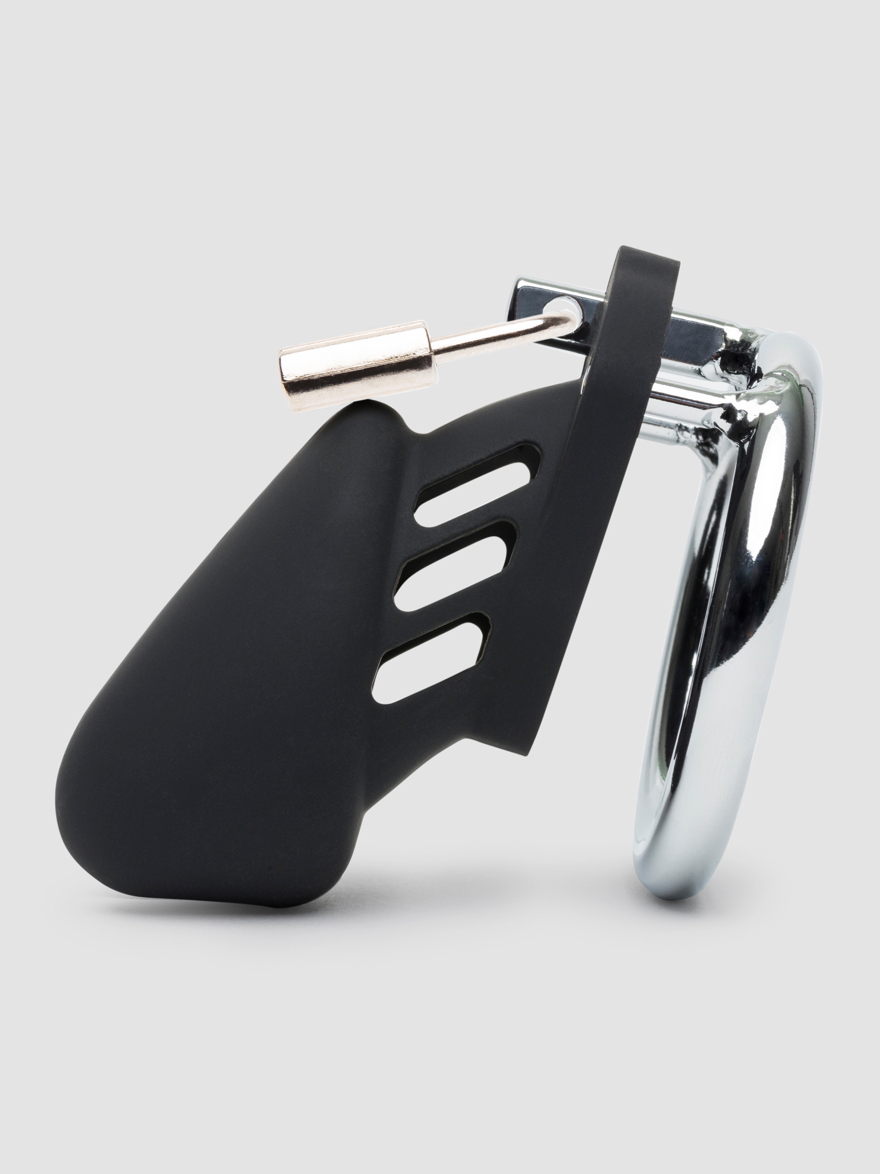 DOMINIX Deluxe Silicone Short Cock Cage 3.5 Inch, Black, hi-res