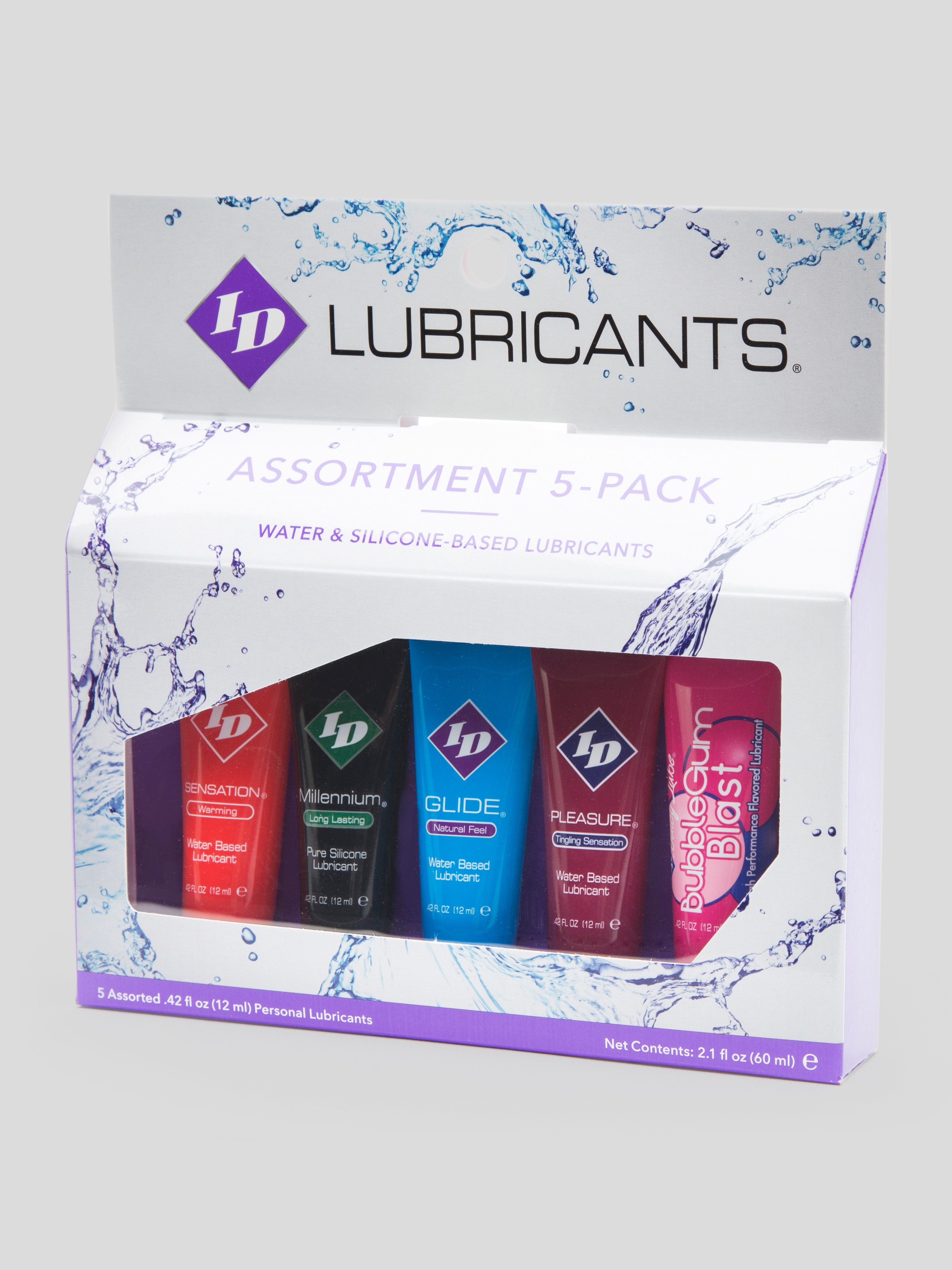 ID Lubricants Assorted Travel Pack (5 x 0.4 fl oz), , hi-res