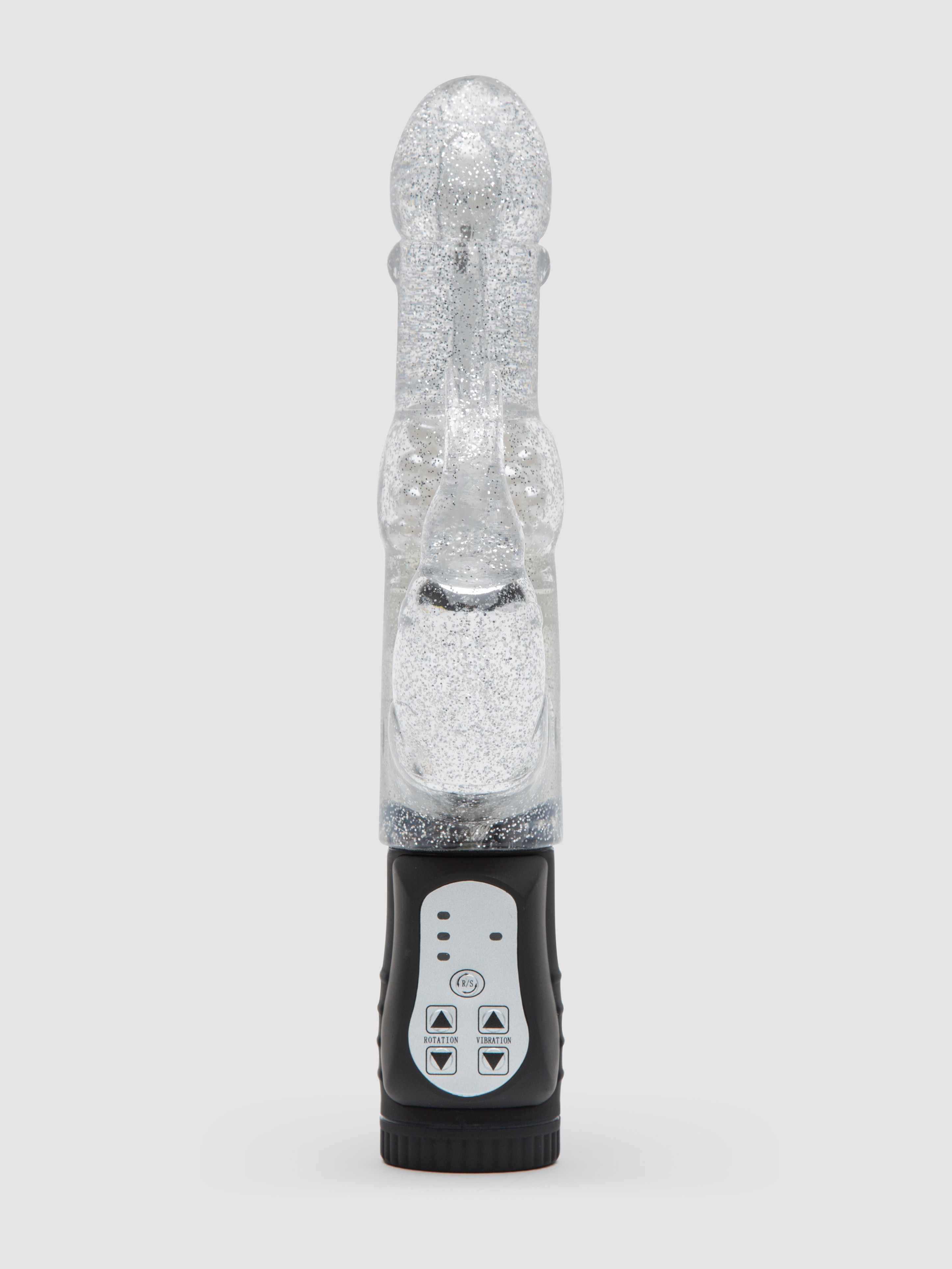 Lovehoney Jessica Rabbit 10 Function Silver Rabbit Vibrator, Silver, hi-res