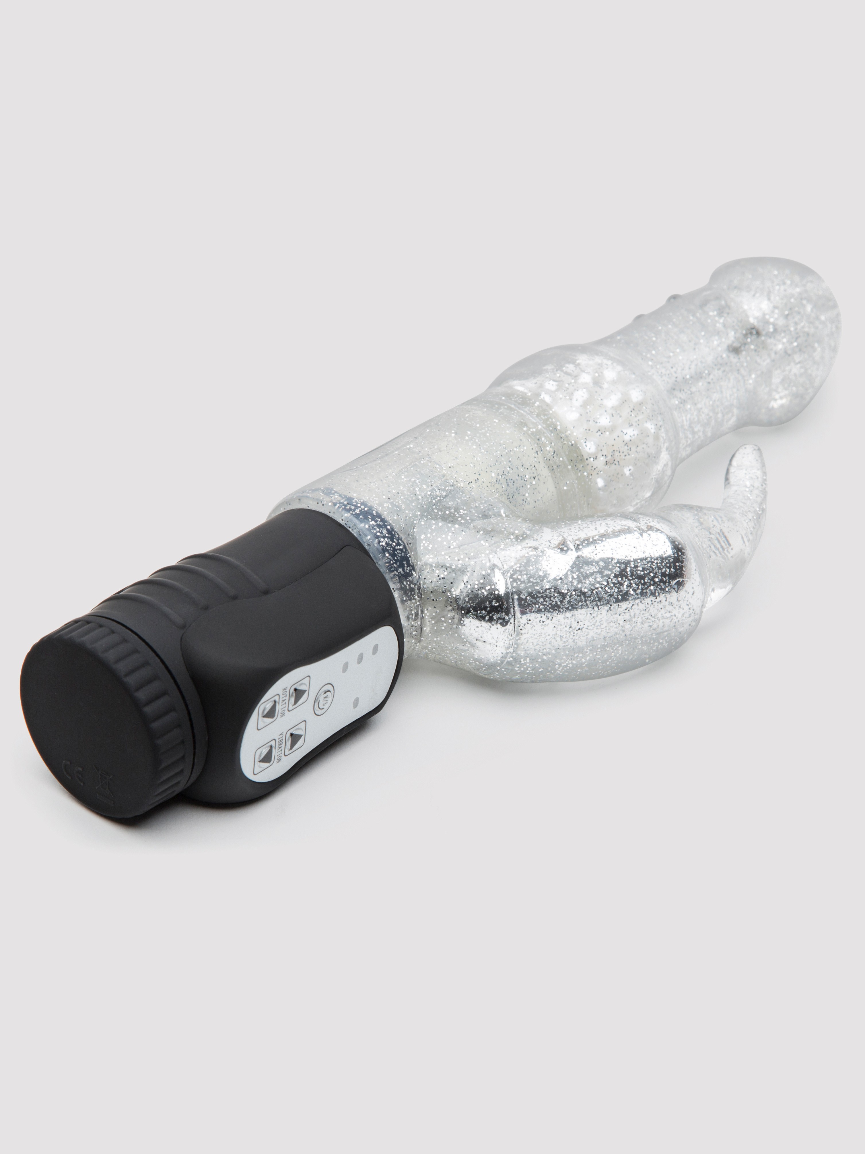 Lovehoney Jessica Rabbit 10 Function Silver Rabbit Vibrator, Silver, hi-res