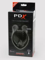 PDX Elite Vibrating Silicone Male Masturbator, Black, hi-res