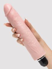 King Cock Extra Quiet Realistic Dildo Vibrator 10 Inch, Flesh Pink, hi-res