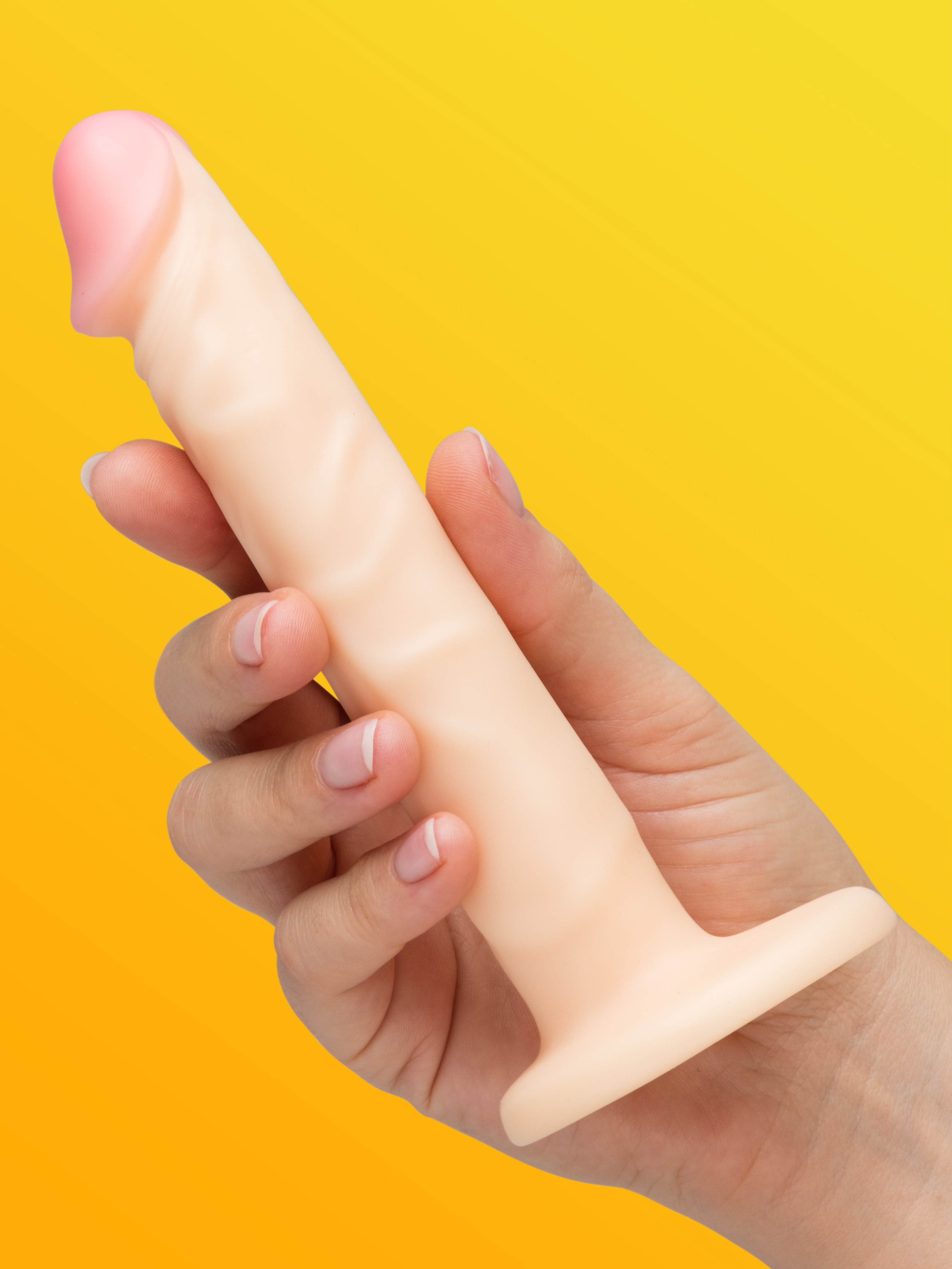 Lifelike Lover Basic Slimline Realistic Anal Dildo 6 Inch, Flesh Pink, hi-res