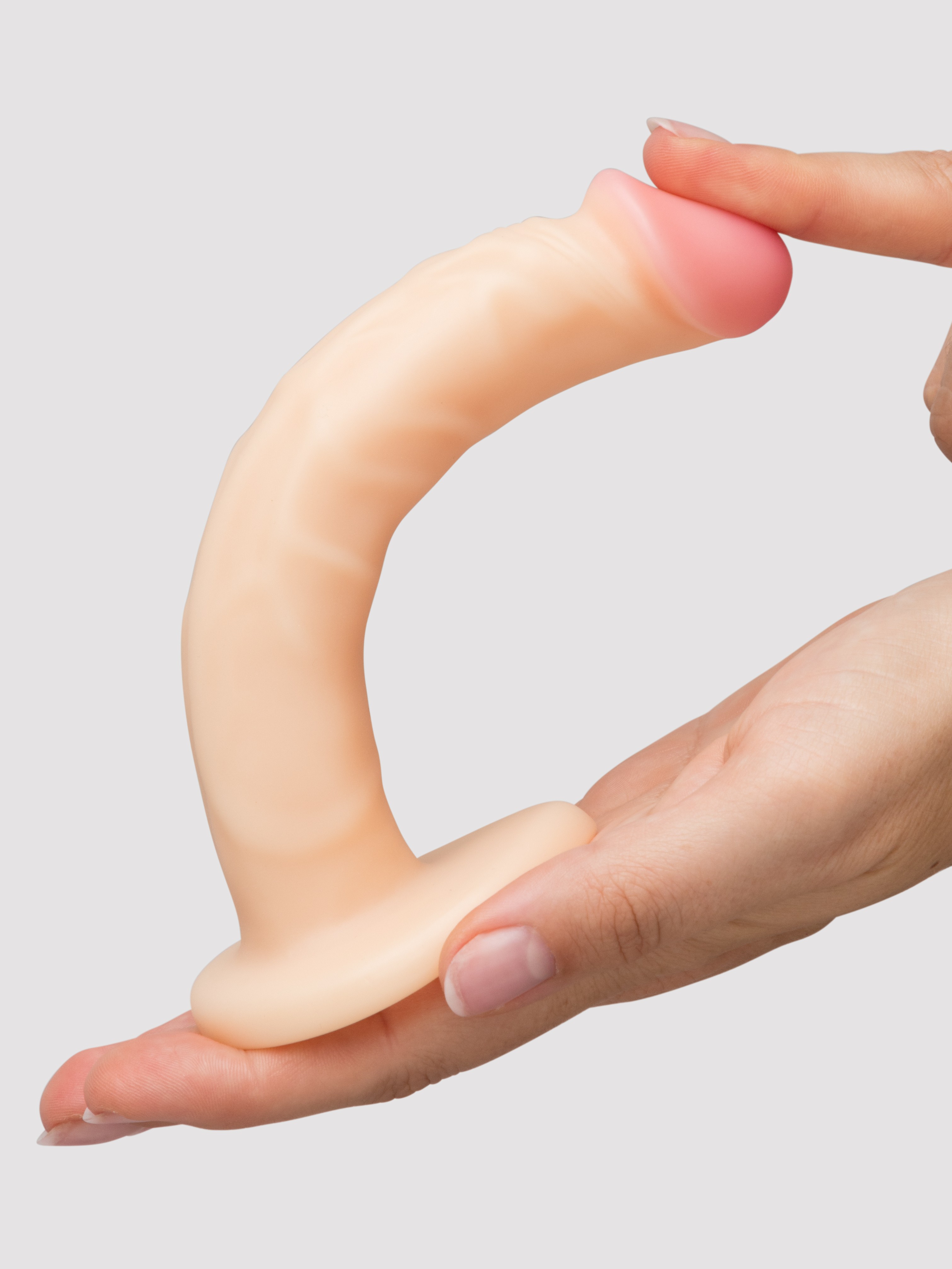 Lifelike Lover Basic Slimline Realistic Anal Dildo 6 Inch, Flesh Pink, hi-res