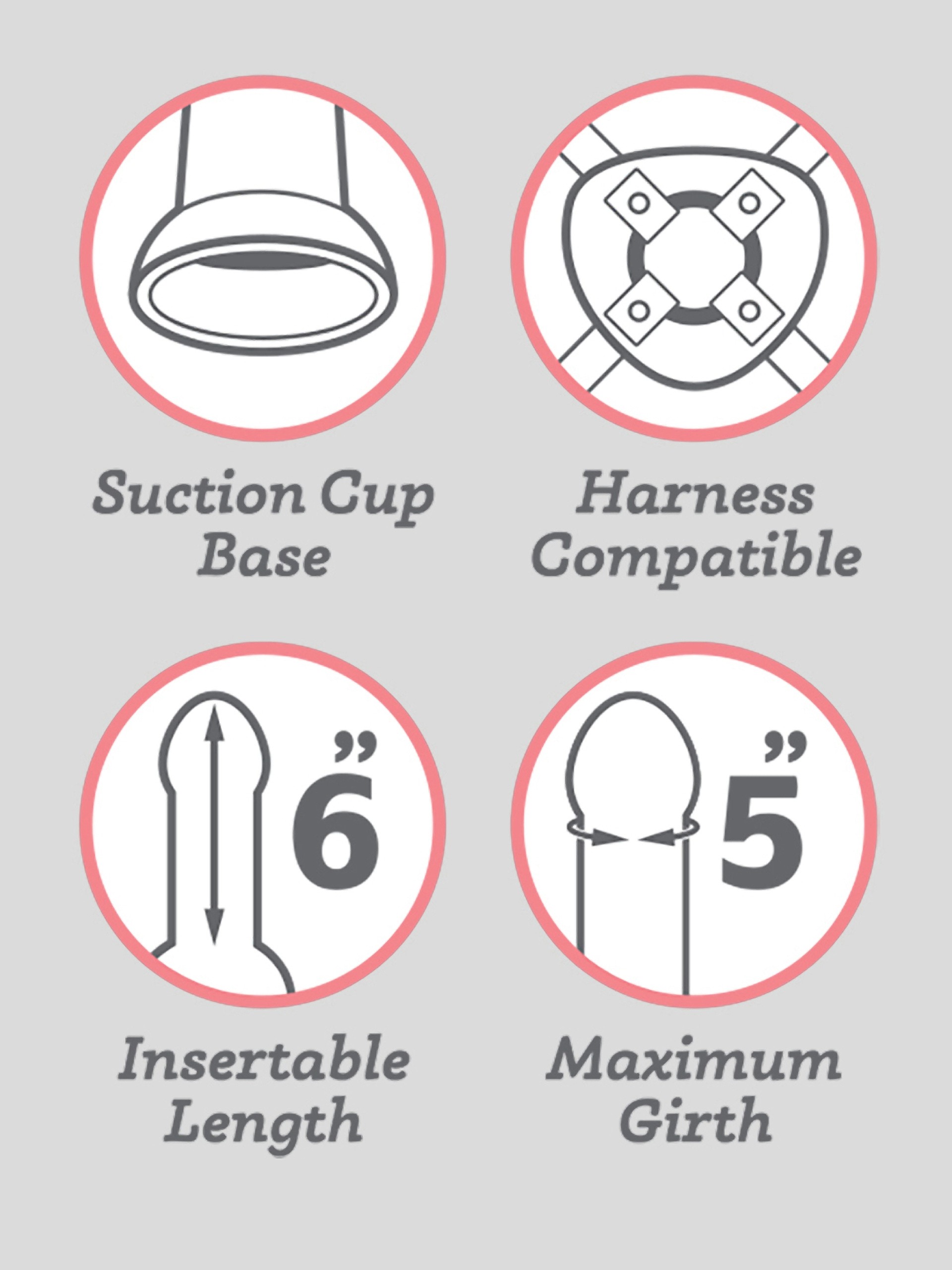 Lifelike Lover Basic Realistic Suction Cup Dildo 6 Inch, Flesh Pink, hi-res