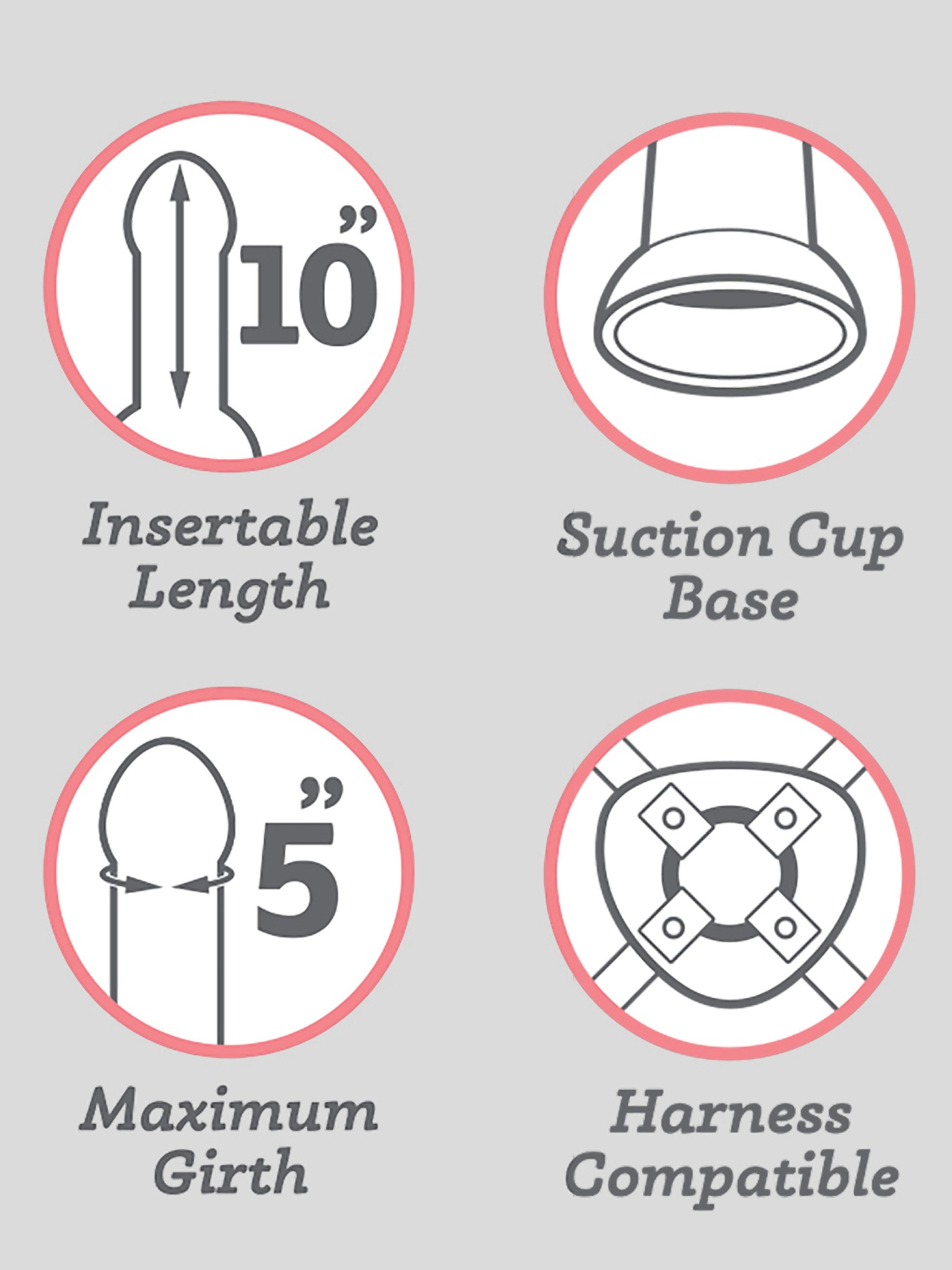 Lifelike Lover Basic Realistic Suction Cup Dildo 10 Inch, Flesh Pink, hi-res