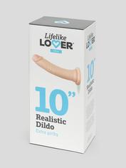 Lifelike Lover Ultra Realistic Extra Girthy Dildo 10 Inch, Flesh Pink, hi-res